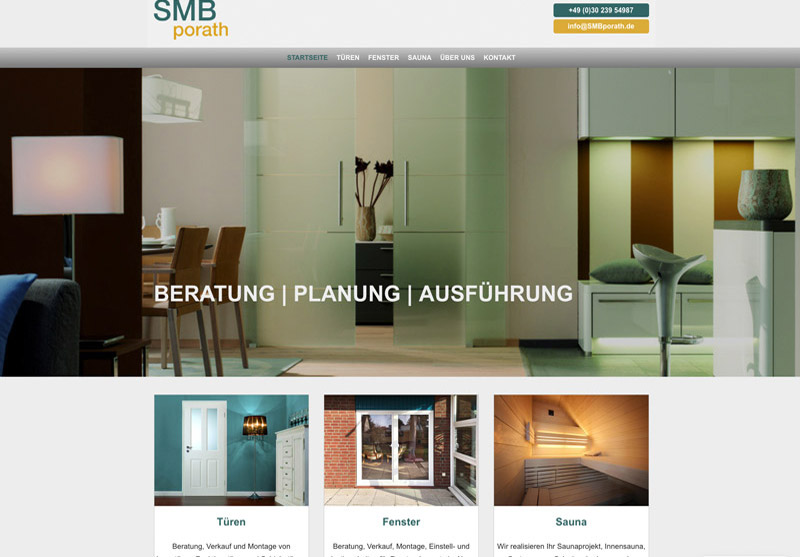 Vorschaubild der Website smbporath.de